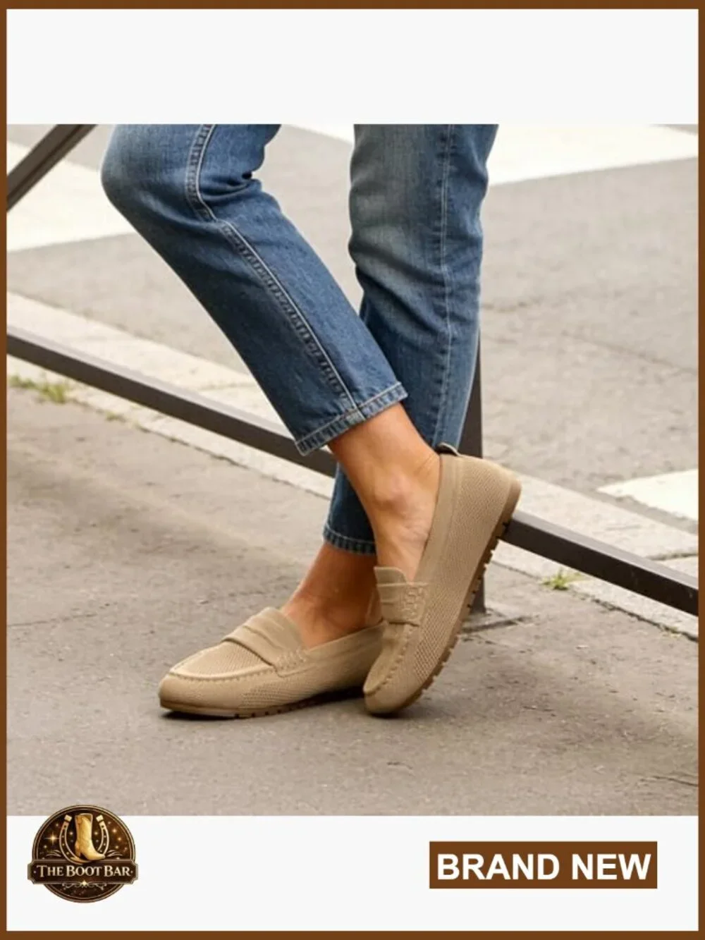 Women's Knit Loafers Slip On Flats Work Walking Shoes Comfort Casual